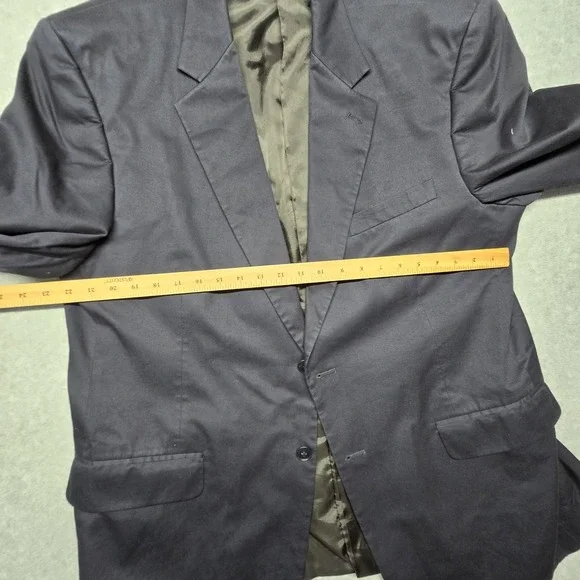 Haspel Blazer Mens 48R Navy Blue Nicholas Suit Cotton Two Button Jacket‎